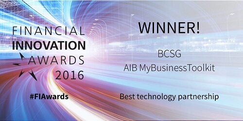 Financial innovation award winning logo - website